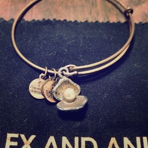 Alex and Ani Bracelet. Clam and pearl
